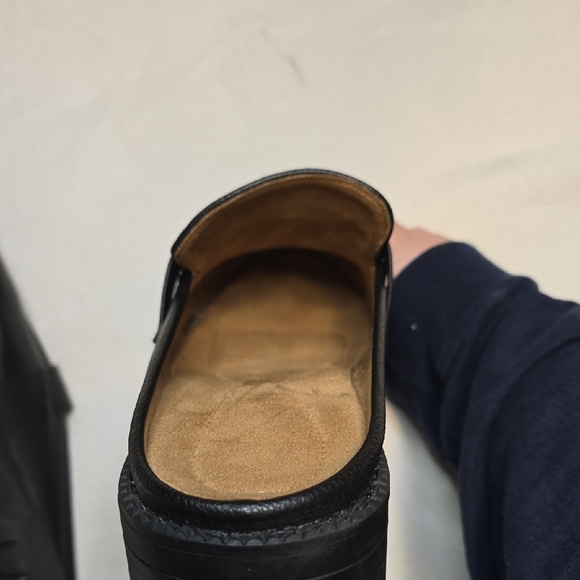 Womens Chunky Heel Clog Style Loafers - Picture 5 of 5